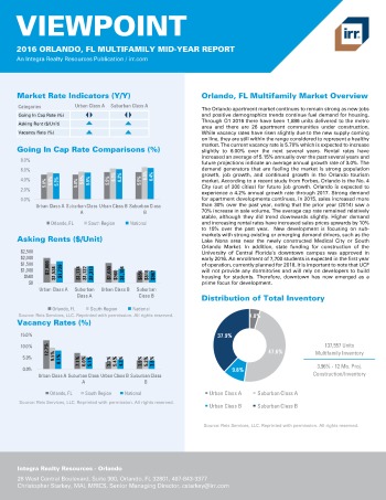2016 Mid-Year Viewpoint Orlando Multifamily Report