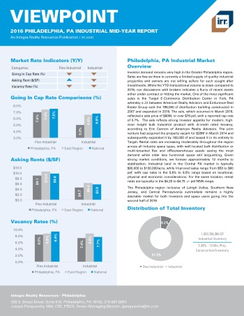 2016 Mid-Year Viewpoint Philadelphia Industrial Report