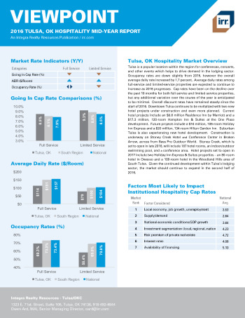 2016 Mid-Year Viewpoint Tulsa Hospitality Report