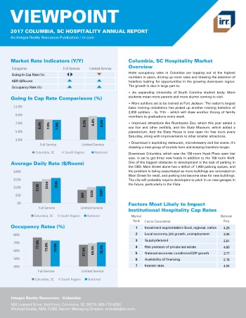 2017 Viewpoint Columbia Hospitality Report