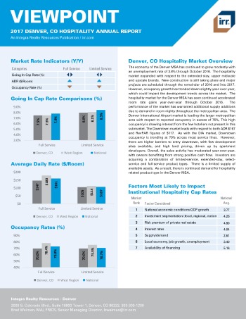 2017 Viewpoint Denver Hospitality Report
