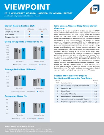 2017 Viewpoint New Jersey Coastal Hospitality Report