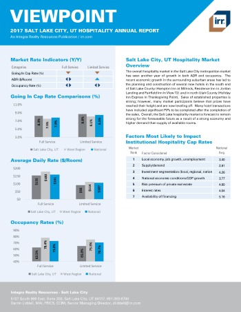 2017 Viewpoint Salt Lake City Hospitality Report