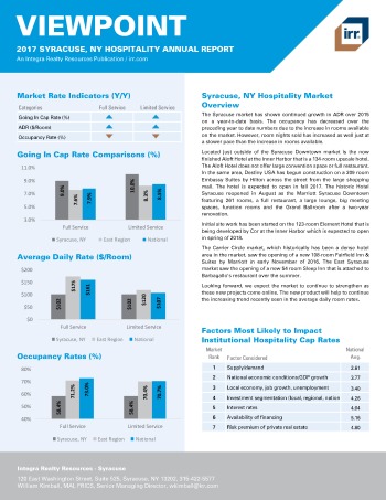 2017 Viewpoint Syracuse Hospitality Report
