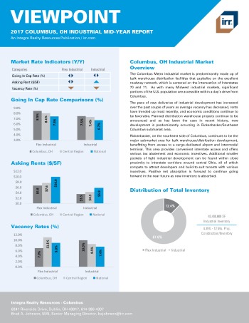 2017 Mid-Year Viewpoint Columbus Industrial Report