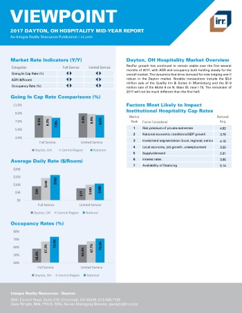 2017 Mid-Year Viewpoint Dayton Hospitality Report