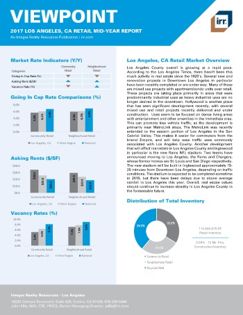 2017 Mid-Year Viewpoint Los Angeles Retail Report