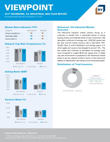 2017 Mid-Year Viewpoint Richmond Industrial Report