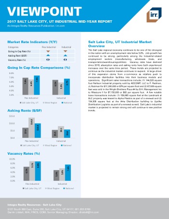 2017 Mid-Year Viewpoint Salt Lake City Industrial Report