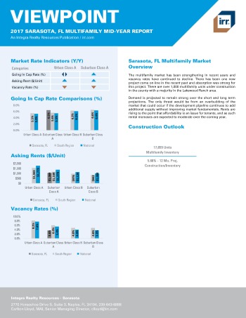 2017 Mid-Year Viewpoint Sarasota Multifamily Report