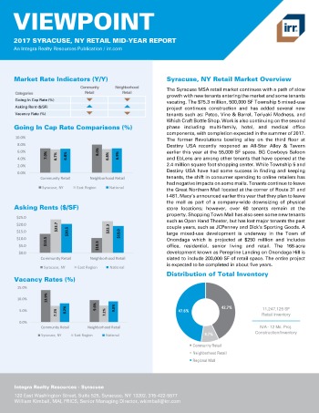 2017 Mid-Year Viewpoint Syracuse Retail Report
