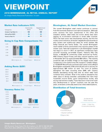 2018 Viewpoint Birmingham Retail Report