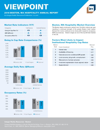 2018 Viewpoint Boston Hospitality Report