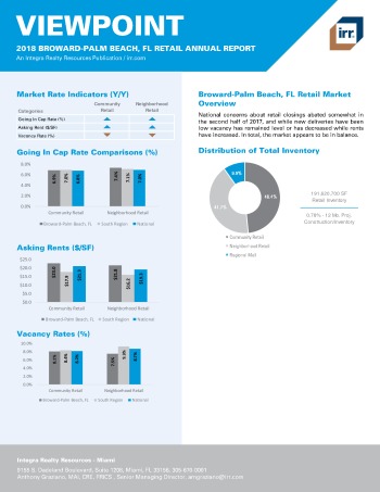 2018 Viewpoint Broward-Palm Beach Retail Report