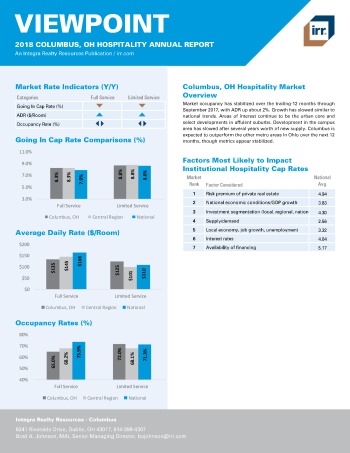 2018 Viewpoint Columbus Hospitality Report