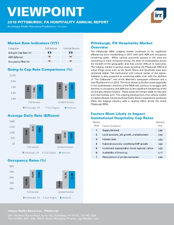 2018 Viewpoint Pittsburgh Hospitality Report