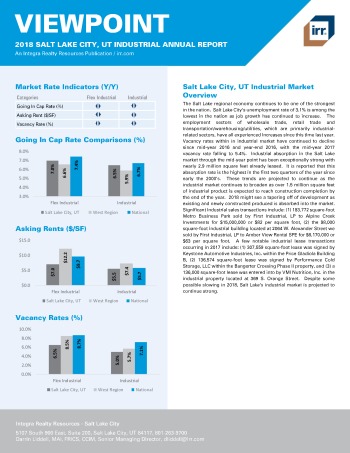 2018 Viewpoint Salt Lake City Industrial Report