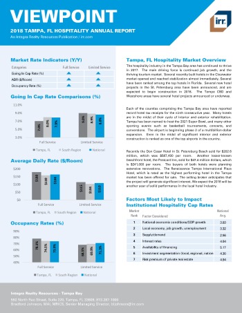 2018 Viewpoint Tampa Hospitality Report