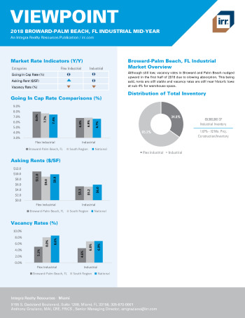 2018 Mid-Year Viewpoint Broward-Palm Beach, FL Industrial Report