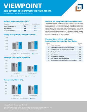2018 Mid-Year Viewpoint Detroit, MI Hospitality Report