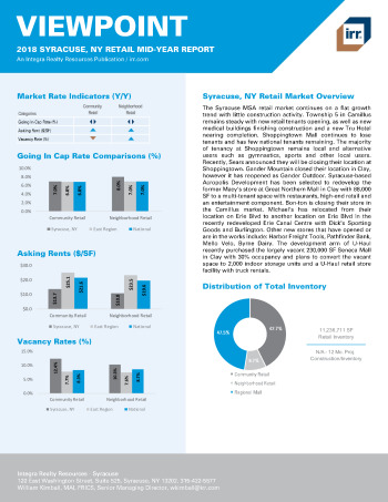 2018 Mid-Year Viewpoint Syracuse, NY Retail Report