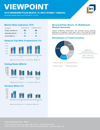 2019 Annual Viewpoint Broward-Palm Beach Multifamily Report
