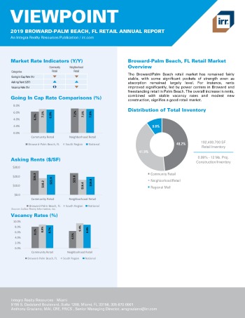 2019 Annual Viewpoint Broward-Palm Beach Retail Report