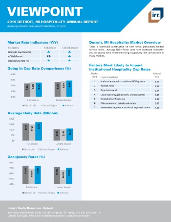 2019 Annual Viewpoint Detroit Hospitality Report