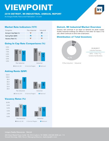 2019 Annual Viewpoint Detroit Industrial Report