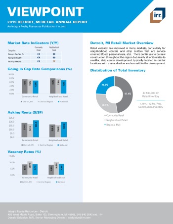 2019 Annual Viewpoint Detroit Retail Report