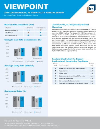 2019 Annual Viewpoint Jacksonville Hospitality Report