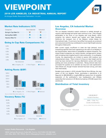 2019 Annual Viewpoint Los Angeles Industrial Report