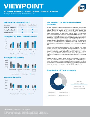 2019 Annual Viewpoint Los Angeles Multifamily Report