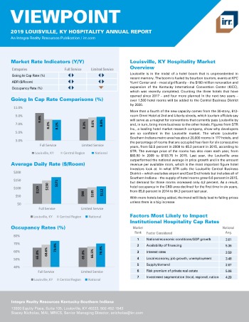 2019 Annual Viewpoint Louisville Hospitality Report