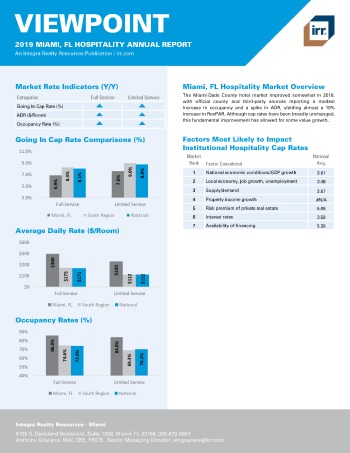 2019 Annual Viewpoint Miami Hospitality Report