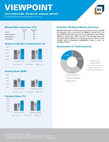 2019 Annual Viewpoint Portland Retail Report