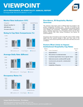 2019 Annual Viewpoint Providence Hospitality Report
