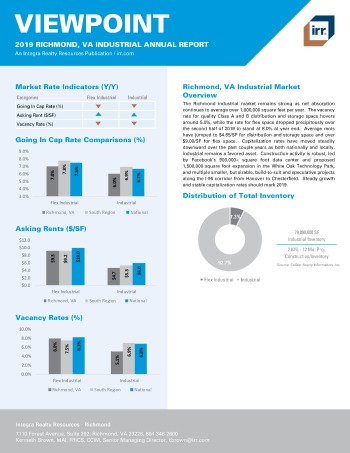 2019 Annual Viewpoint Richmond Industrial Report