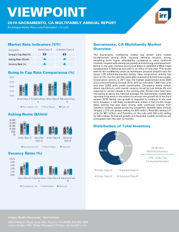 2019 Annual Viewpoint Sacramento Multifamily Report