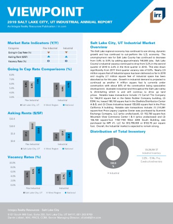 2019 Annual Viewpoint Salt Lake City Industrial Report