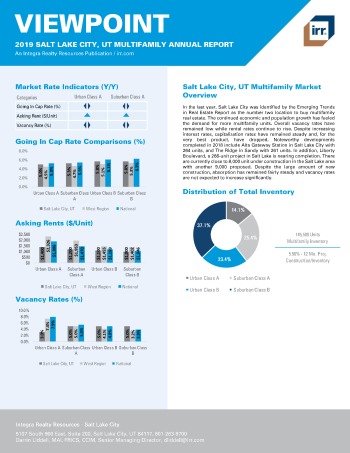 2019 Annual Viewpoint Salt Lake City Multifamily Report