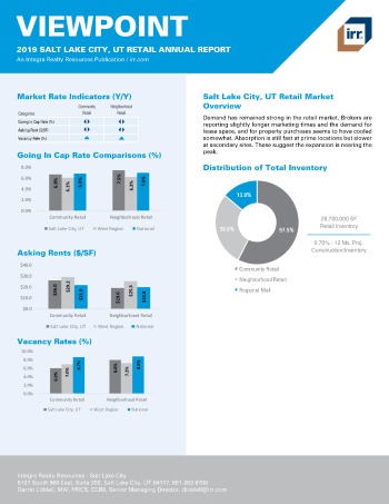 2019 Annual Viewpoint Salt Lake City Retail Report