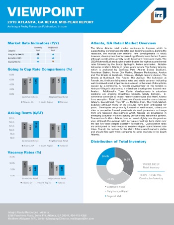 2019 Mid-Year Viewpoint Atlanta Retail Report