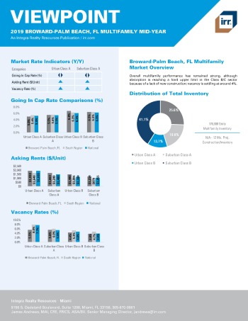 2019 Mid-Year Viewpoint Broward-Palm Beach Multifamily Report
