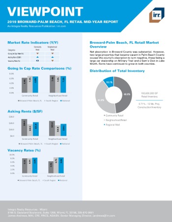 2019 Mid-Year Viewpoint Broward-Palm Beach Retail Report