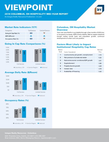 2019 Mid-Year Viewpoint Columbus Hospitality Report