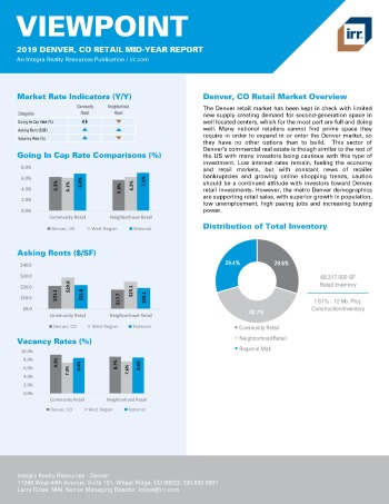 2019 Mid-Year Viewpoint Denver Retail Report