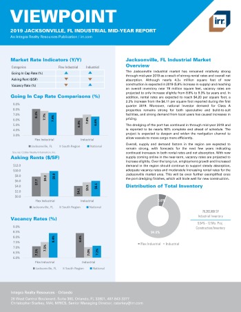 2019 Mid-Year Viewpoint Jacksonville Industrial Report