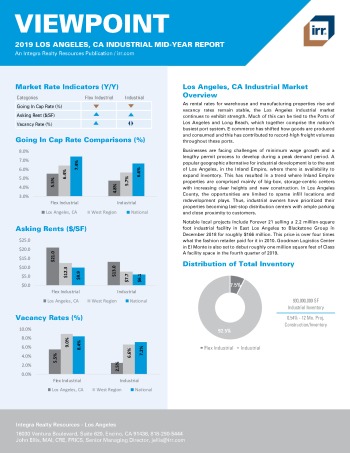 2019 Mid-Year Viewpoint Los Angeles Industrial Report