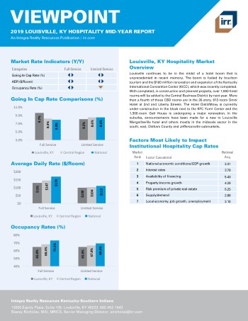 2019 Mid-Year Viewpoint Louisville Hospitality Report